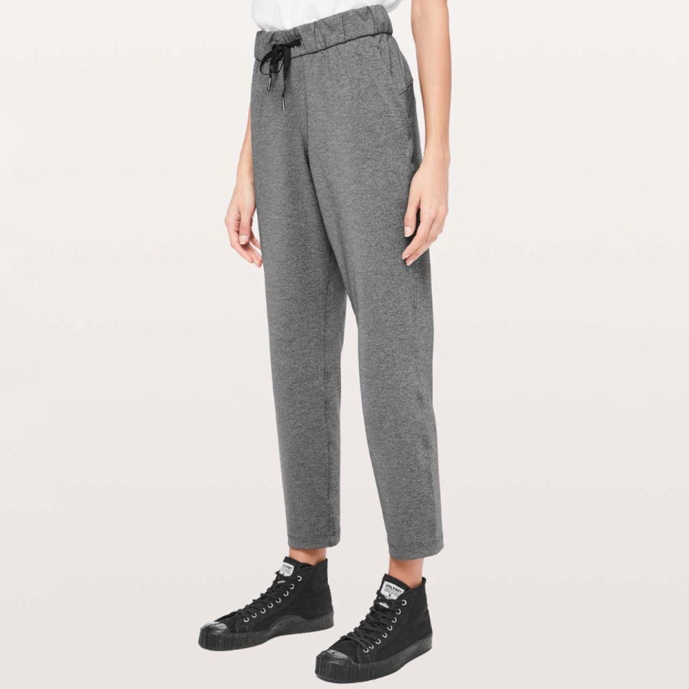 Lululemon | On The Fly Pant *27" Heathered Black Size 4